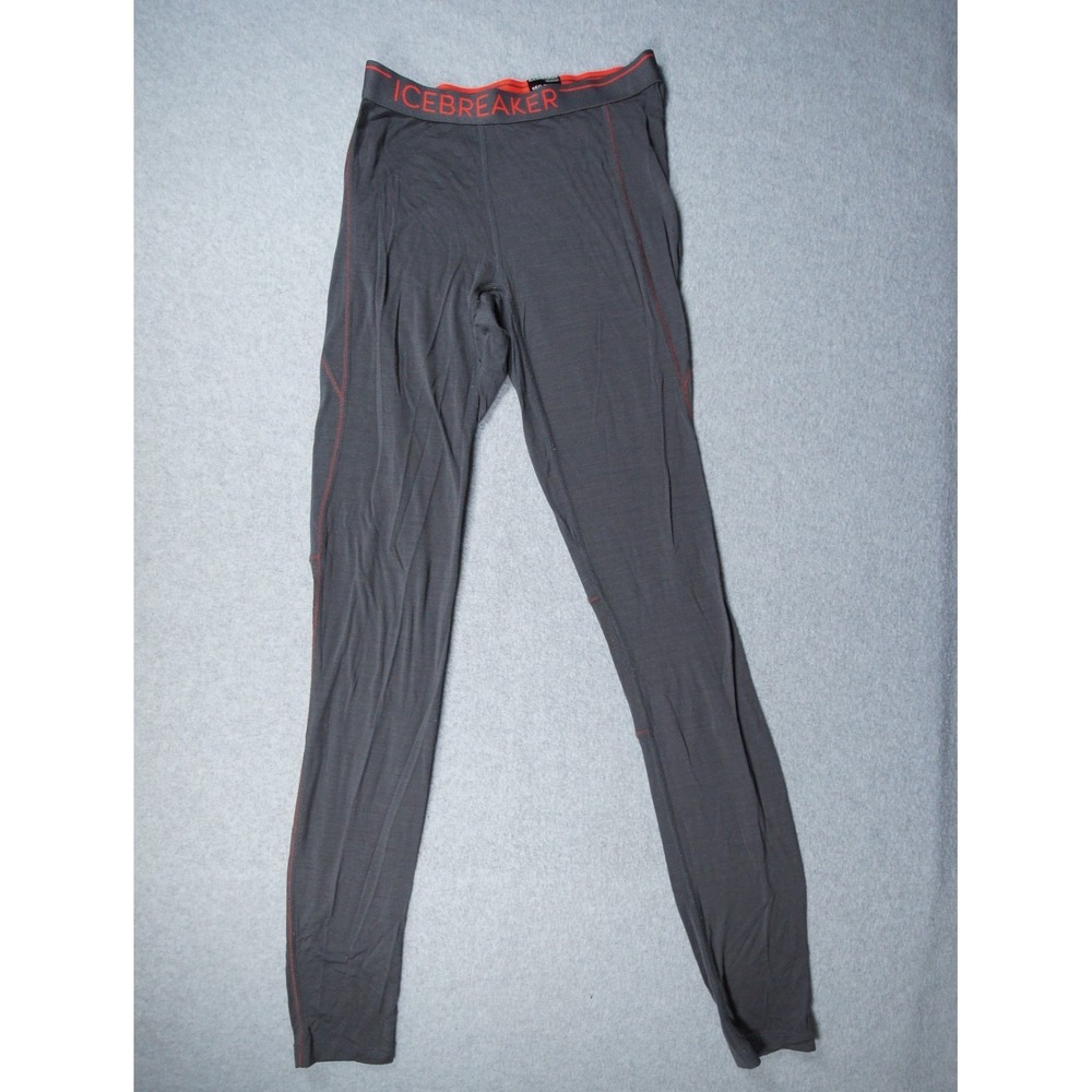 Icebreaker Pants Mens Small Gray 150 Zone Baselayer Merino Wool Outdoors Adult